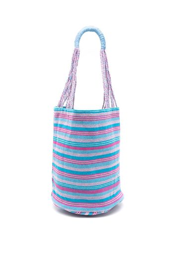 Nannacay Borsa tote Anna Maria a righe - Multicolore