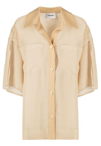 Nanushka Camicia Tate oversize - Toni neutri