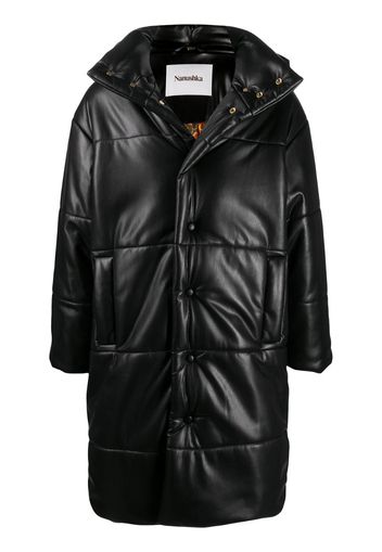 puffer mid-length coat