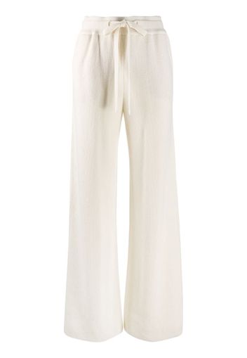 straight-leg drawstring trousers