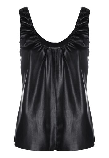 ruched sleeveless top