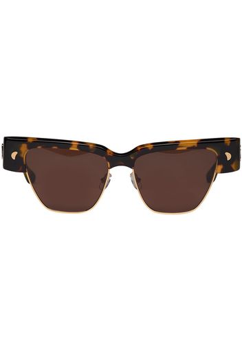 Nanushka Shako square-frame sunglasses - Marrone