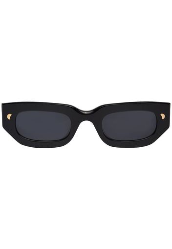 Nanushka Kadee rectangle-frame sunglasses - Nero