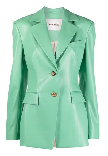 Nanushka Blazer avvitato monopetto - Verde