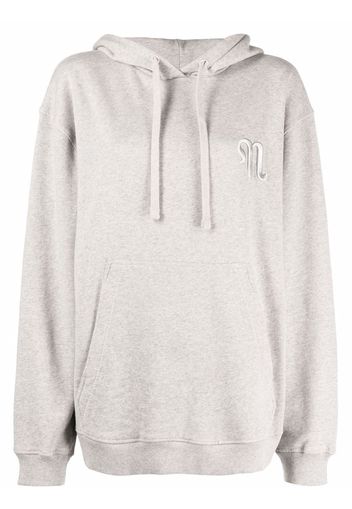 Nanushka organic cotton logo hoodie - Grigio