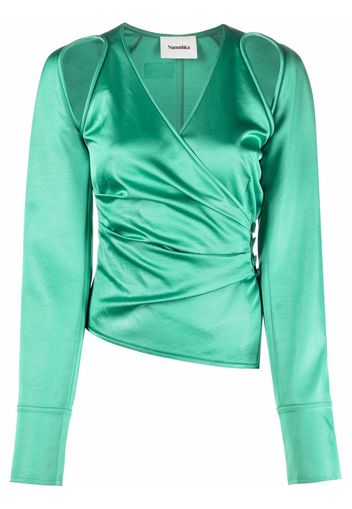 Nanushka Top con dettaglio cut-out - Verde