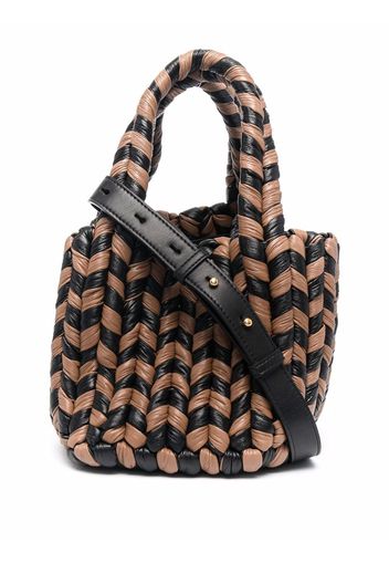 Nanushka woven top-handle tote - Nero