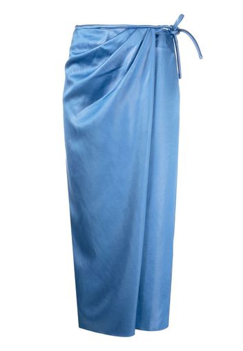 Nanushka wrap midi skirt - Blu