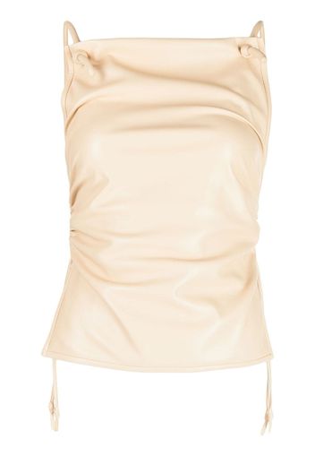 Nanushka fitted sleeveless top - Toni neutri