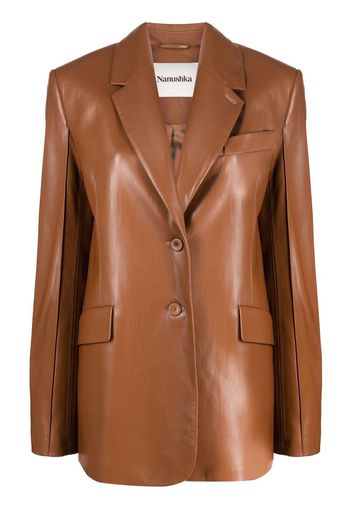 Nanushka Blazer oversize - Marrone