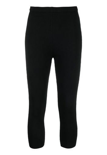 Nanushka high-waisted cropped trousers - Nero