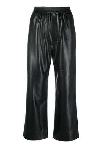 Nanushka cropped straight-leg trousers - Nero