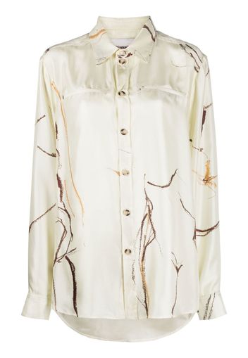 Nanushka Camicia con stampa oversize - Toni neutri