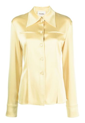 Nanushka Camicia con collo oversize - Giallo