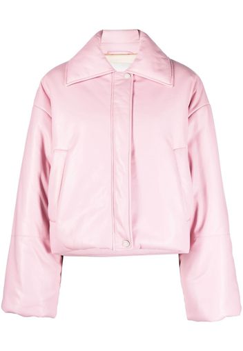 Nanushka Bomber crop - Rosa