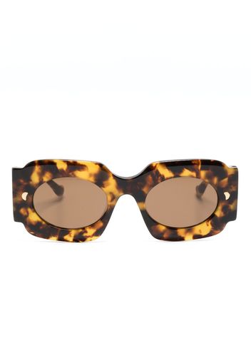 Nanushka Cathi oversize-frame sunglasses - Marrone