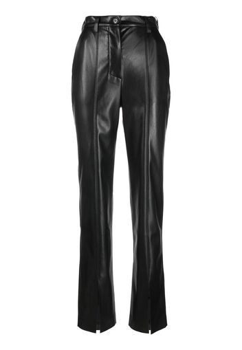 Nanushka MASA split-front OKOBOR™ trousers - Nero