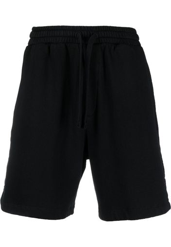 Nanushka rear embroidered-logo shorts - Nero