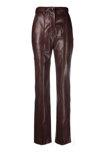 Nanushka Masa split-front trousers - Marrone