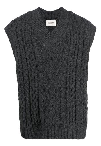 Nanushka Doan cable-knit vest - Grigio