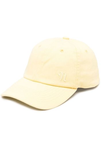 Nanushka Amoy logo-emboidered cap - Giallo