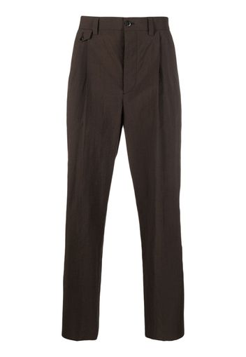 Nanushka straight-leg cotton trousers - Marrone