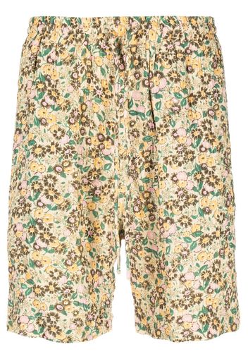 Nanushka ditsy floral-print shorts - Giallo