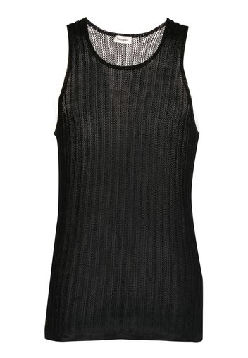 Nanushka round-neck vest top - Nero