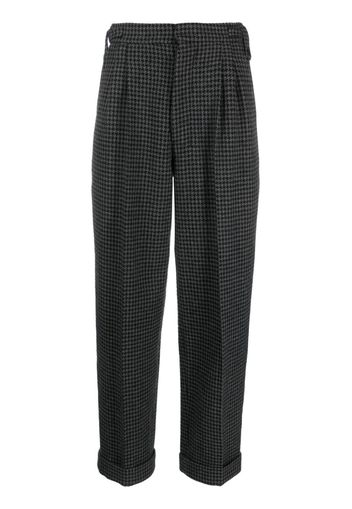 Nanushka Pantaloni crop con stampa - Nero