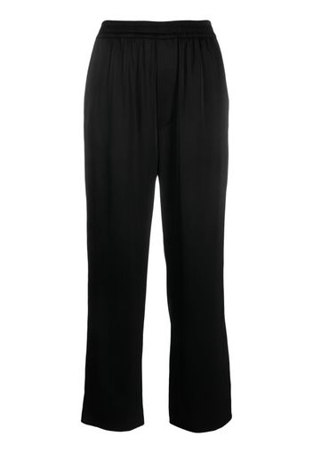 Nanushka Pantaloni crop con vita elasticizzata - Nero