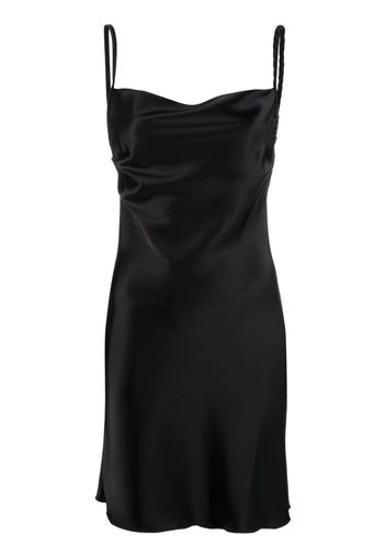 Nanushka Merva satin minidress - Nero