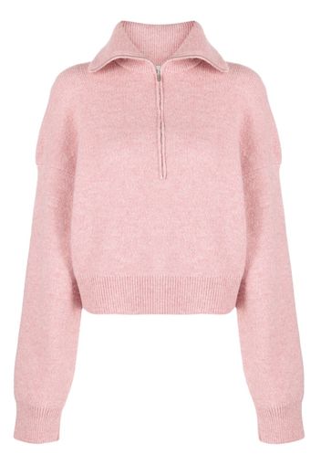 Nanushka Jannis knitted polo jumper - Rosa