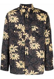 Nanushka Giacca-camicia a fiori - Marrone