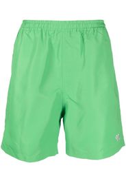 Nanushka embroidered-logo swim-shorts - Verde