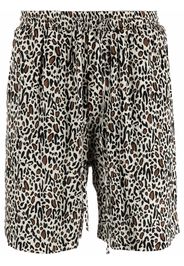 Nanushka Shorts sportivi leopardati - Toni neutri