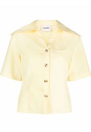 Nanushka Camicia a maniche corte - Giallo