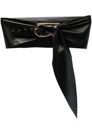 NANUSHKA knotted buckle wide belt - Nero