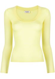 Nanushka Top con scollo ampio - Giallo