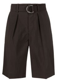 Nanushka belted tailored shorts - Marrone