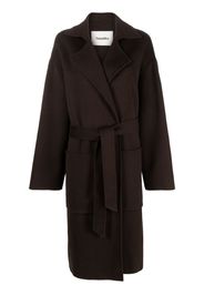 Nanushka belted wool-blend coat - Marrone