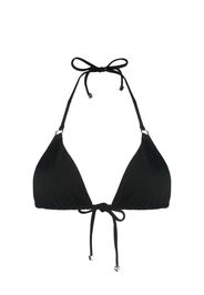 Nanushka Zaida triangle halterneck bikini top - Nero