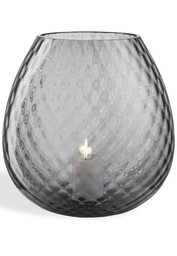 NasonMoretti Macramé glass candle holder - Grigio