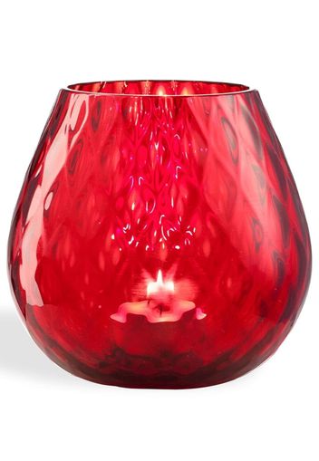 NasonMoretti glass candle holder - Rosso