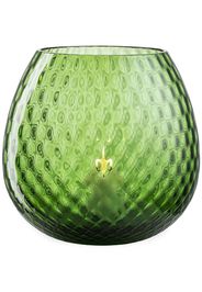 NasonMoretti Macramé glass candle holder - Verde