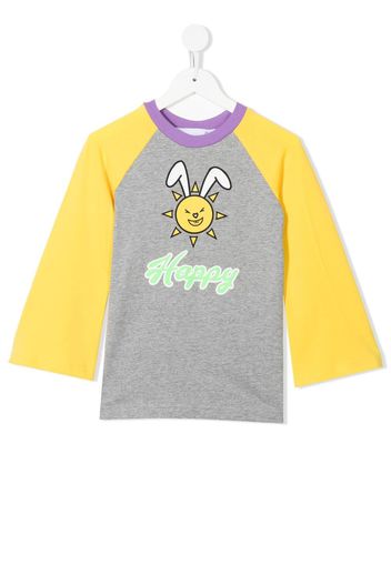 Natasha Zinko Kids T-shirt con stampa grafica - Grigio