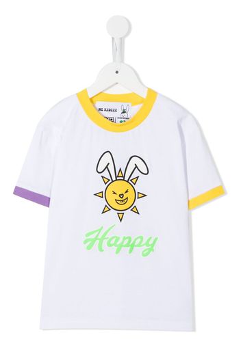 Natasha Zinko Kids T-shirt Happy - Bianco