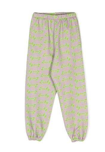 Natasha Zinko Kids Pantaloni sportivi con stampa - GREY