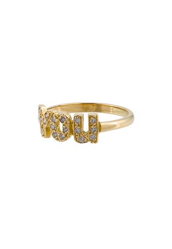 Anello 'YOU'con diamanti