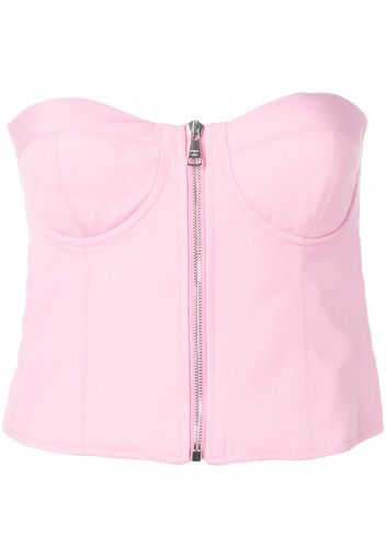 Natasha Zinko Top con zip - Rosa