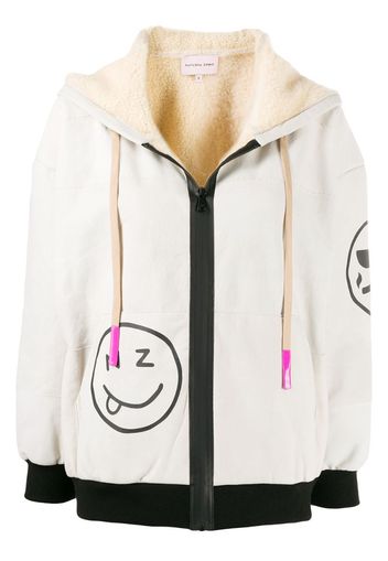 Shearling Hooded Sweatshirt Smiles